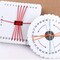 5 Pieces Braiding Disk Round Square Kumihimo Beading Cord Disc Braiding Braided Plate DIY Bracelet Loom Weaving Board (Round/Square Plate, White)